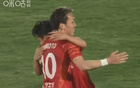 外援邦本宜裕助攻大四喜，大勝后歡慶，目標中超。