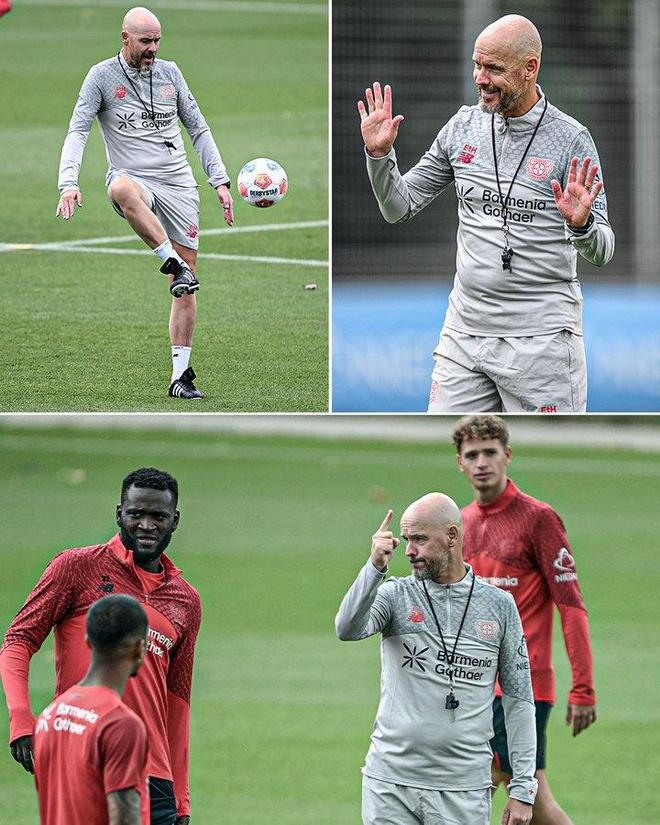 ESPN圖：滕哈赫領(lǐng)隊(duì)勒沃庫(kù)森首訓(xùn)