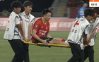 遼寧鐵人隊后衛(wèi)栗鵬右脛骨骨折